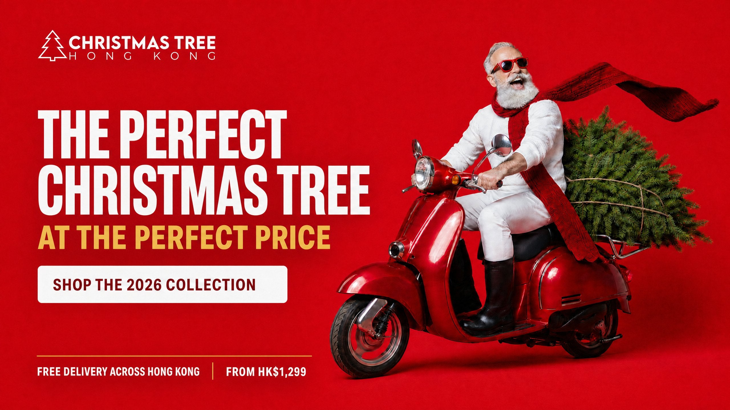 Christmas Tree Hong Kong 2026, real Douglas Fir Christmas trees delivered free across Hong Kong